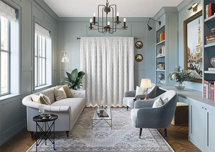 Gentle Palm, Stone - Made to Measure Curtains - Image 15